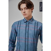듀퐁(셔츠/타이) [듀퐁]남성 슬럽 빅체크 긴소매셔츠 1SM11LS123SGE