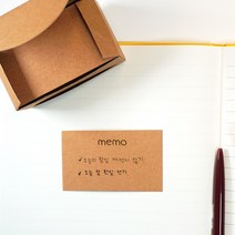 크라프트 명함지 100매입 메모지 떡메모지 팬시용품, 89X52mm(100매)