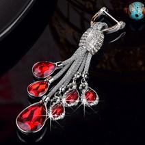 자동차키링 열쇠고리 여성 벤츠 아우디AG 랜드로버 대중 규빅 크리스탈 팬시 2689305945, 레드 엔젤 눈물 걸이용품