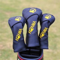 골프채 커버 통용형 헤드커버 드라이버 우드 유틸 커버 핫 스타일 내구성 좋은 남성 여성, 혼마 통용 A형 블랙