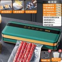가정용 진공포장 기계 밀봉기 자동 업소용 포장기 진공기 수비드 영업용 진공 탁상형, 그린 고급형+진공백300