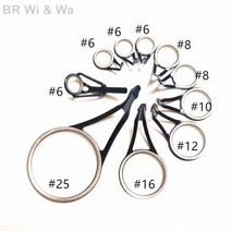 찌낚시대 바다찌낚시대 돌돔낚시대 BR Wi & Wa 6.8g OS 가이드 실버 링 포함 키트 낚싯대 수리 세트, 01 Black_01 tip 6-1.8