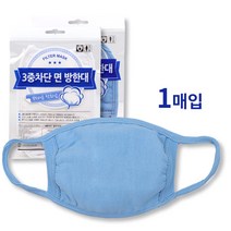 서울사)3중차단 면방한대 면마스크, 청색