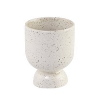 [에그쉘] 도자기 고블렛잔 180ml(베이지) / 포도주 물컵 주스잔 음료잔, 1개