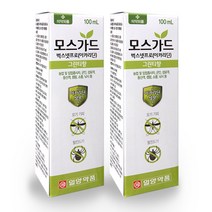 일양약품 모기기피제 모스가드 벅스넷프로(그린티향) 100ml, 2ea+디펜스존(모기진드기기피제