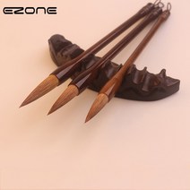 서예붓 세트 황모필 민화붓 고급 ezone 나무 쓰기 브러시 수채화 잉크 그림 중국 서예 연습 weasek 늑대 머리 브러시 일반 스크립트 공급, M