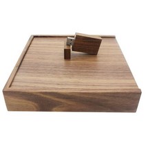 JASTER 메이플 사진 앨범 우드 USB + 박스 메모리 스틱 Pendrive 8 기가 바이트 16 32 64 128 선물 무료 로고 (170*170*35 MM), 4GB_Walnut wood with box