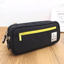 오루아 대용량 중학생 고등학생 대학생 투지퍼 필통, 레드