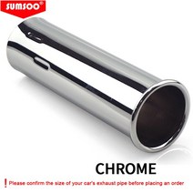 배기 머플러 팁정품 SUMSOO1PCS 배기 테일 파이프 스테인레스 스틸 팁 OEM 부품 82119413968 BMW 635CSi(E2, 02 chrome