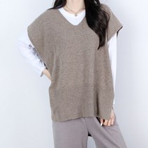 가오리 램 니트 판초 망토