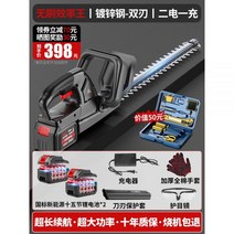무선 전정기 조경 양날 2kg 긴풀제거 예초기 트리머, 양날 162900mah 배터리 2개 세트 360분, 1개
