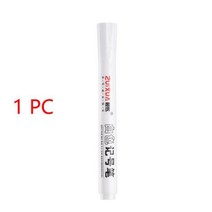 우드버닝 흰색 마커 펜 세트 유성 방수 젤 낙서 스케치 편지지 쓰기 학교 용품 브러시, 1 pcs 2.0mm