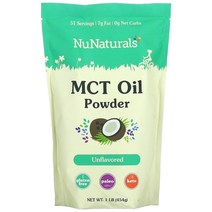 뉴네츄럴 MCT 오일 파우더 인공맛 무첨가 454g 가루 분말