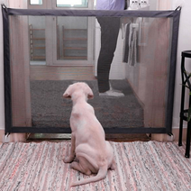 간편한 강아지출입문 강아지안전망 고양이네트망 현관울타리 110x80cm