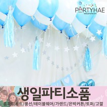 (주)파티해 생일파티 장식용품4 N-R - 모자 생일가면 왕관 토퍼 태슬 종이등, Q02_홀로그램태슬캐노피-스카이실버