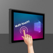 22인치 산업용 판넬 컴퓨터 패널 PC 일체형 터치모니터 다크그레이, 3세트