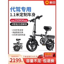 접이식전기자전거 날 운전 접이식 전기 자동차 소형 자전거 리튬 배터리 국가 표준 초경량 오토바이, [13] 스마트 속도 버전/15A 순수 전기 약 75k, [01] 48V, [01] 0아