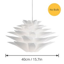 북유럽샹들리에 대형 크리스탈 샹들리에릴리 샹들리에 새로운 DIY 로터스 램프 룸 장식 화이트 미니멀리스, 04 Dia 40cm No Bulb