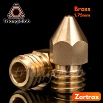 Trianglelab 슈퍼 Zortrax 황동 노즐 핫 엔드 키트 M200 M300 3D 프린터 1.75MM 나사 스레드 M6 압출기, 1PC 0.4MM