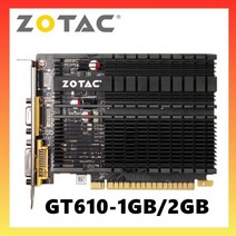 ZOTAC-비디오 카드 GeForce GT610 1GB 2GB 64Bit GDDR3 오리지널 1GD3 2GD3 Dvi VGA PCI-E 그래픽 카드 NVIDIA 용 GPU 맵, GT 610 1GB, 02 GT 610 1GB