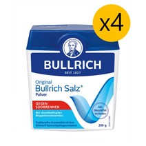 Bullrich Salz Pulver 독일직구 불리히 잘츠 솔트 소금 탄산수소나트륨 파우더 가루 분말 200g 4팩, 1개, 기본