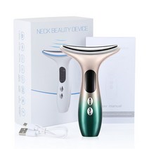 넥크림 목주름패치 목 얼굴 마사지기 주름 방지 리프팅 3 색 Led 광자 치료 피부 타이트닝 이중턱 감소 뷰티 장치 스킨 케어, [01] Multiple colors