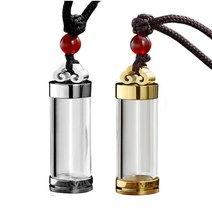 애쉬 크리스탈 유리 펜던트에 대한 2Pcs 항아리 목걸이 높은 광택 기념품