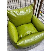 애견소파 빈백 북유럽 가죽소파 애견침대, 아보카도 그린 58x68 (cm)