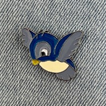 BC207 파랑새 조류 동물 뱃지 브로치