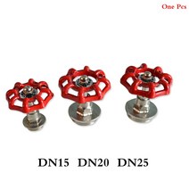 로프트 주철 밸브 핸들 게이트 밸브 볼 밸브 레드 핸드 휠 DN15 DN20 DN25 차단 값 장식 수도관 피팅, 02 DN20
