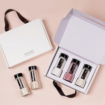 소금공장 3조세트 29종 소금답례품 조문답례품 돌잔치답례품 돌답례품 장례답례품 결혼식답례품 명절답례품, 트러플+핑크솔트+핑크흑임자, 1세트