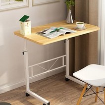 좁고긴 이동식 침대 테이블 베드 틈새 창가 폭좁은 미니 소파 높은 간이 슬림 사이드 선반, 멀티 테이블 中 브라운