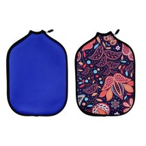 2pcs 경량 피클볼 패들 커버 디럭스 피클볼 라켓 프로텍터 슬리브 파우치 케이스 야외 스포츠 파티, 오렌지 다크 블루, 30x20cm, 네오프렌