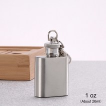 위스키바이알 양주공병 고로쇠물병 위스키 병 힙 플라스크 술꾼 알코올 휴대용 Drinkware 스테인레스, CN, 1 oz, 1oz