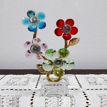 같은공간-꽃송이크리스탈(64240) (7) 조각상 소품장식 콘솔장식품 공예소품 집들이선물-SS, 본상품