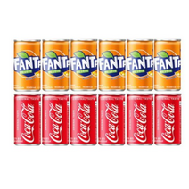 코카콜라 환타오렌지 190ml 2종세트 12캔 탄산 미니캔, 상세페이지 참조