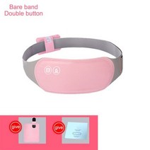 온열 마사지 매트 월경 경련 난방 패드 전기 진동 허리 벨트, Pink