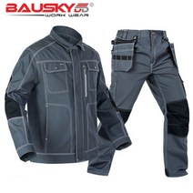 자동차 정비복 작업복 수리 팀복 화가 긴팔 차량, Gray jacket pants_175