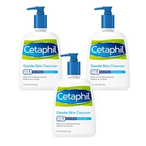 세타필 젠틀 스킨 클렌저, 3개, 473ml