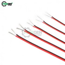 18/ 20 /22/24/26 AWG 주석 도금 구리 전선 2 핀 LED 케이블 300V 절연 긴 서비스 수명 연장 코드, 01 빨간 _ 01 10m | 04 24 AWG