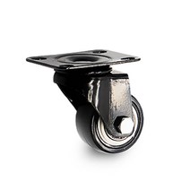 1.5인치 경량 바퀴 소형 회전형 바퀴 미니 캐스터 가구용 바퀴, 소형 우레탄(흑색)1.5인치 회전형, 1개