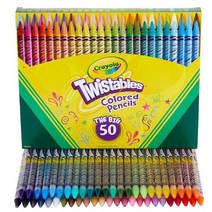 당일발송 Crayola 트위스터블 색연필 세트 50개입 학용품 색칠공부