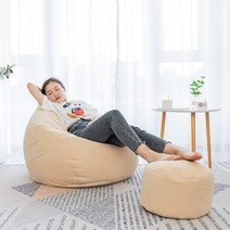 빈백 대형 소파 쇼파 1인용레트로 빈티지 가구 좌석 소파 안락 의자 거실 XF102-15, 02 4_01 Beanbag Cover S