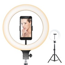 10 LED 링라이트 삼각대 블랙 유튜브 조명, 더 바른 본상품선택