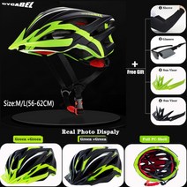 스키 장 스노우 보드 헬멧 ce cpsc 티타늄 mtb 도로 자전거 내리막 led 조명, v114 녹색