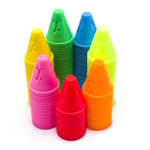 훈련콘 인라인 축구 스케이트 트레이닝 미니 꼬깔콘 칼라콘, 연습콘 핑크