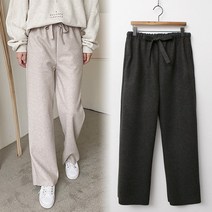 7661 (국내산)여성 울모직밴딩끈배기바지가을겨울팬츠