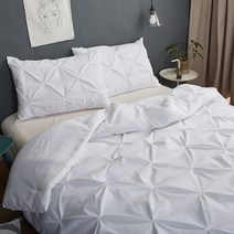솜요 바닥요매트 까는이불 삼단요 손님용이불 euro bed linens white 3d duvet cover 침구 세트 럭셔리 핀치 플리츠 노르딕 침대 커버 150 single
