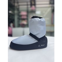 발레 웜업부츠 통굽 슈즈 겨울 패딩 토슈즈 보온 연습, 235, 그레이