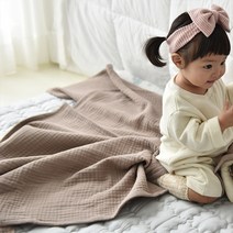 디케이홈 4중거즈 블랭킷XL 블랭킷, 브라운